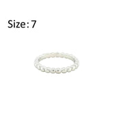 Asfour Crystal Band Ring With Ball Design In 925 Sterling Silver-RD0194-7